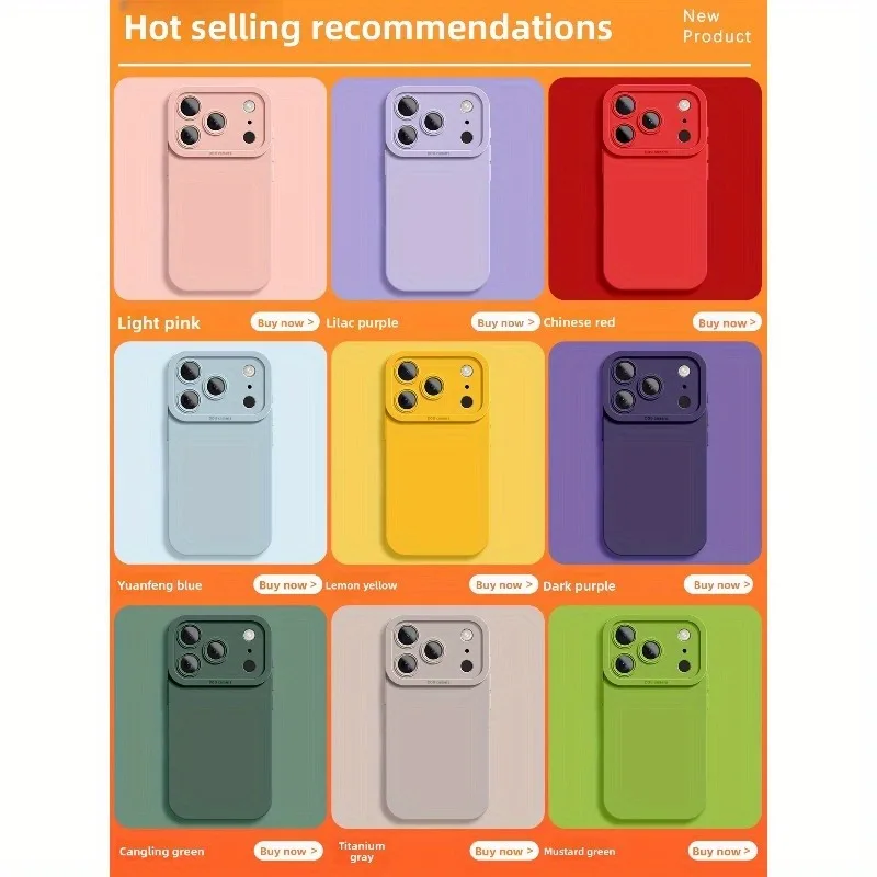 Für iPhone 18 17 Pro Max Hülle Original Flüssigsilikon Handyhüllen für iPhone 18 17 16 15 14 13 12 Pro Max Air 18Pro Weiche Hülle – Detail 9