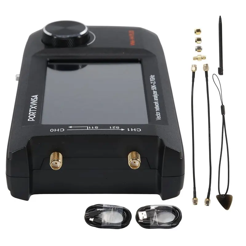 BHBD-Nanovna-H4 Plus Portable Vector Network Antenna Analyzer 4In IPS LCD Display Touch Sreeen 50Khz 2.7Ghz Bulid In 5000Mah
