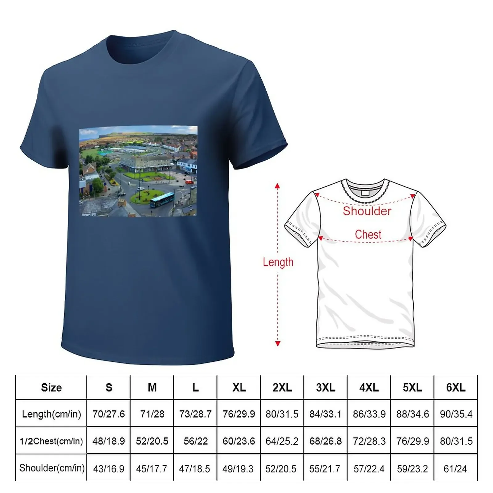 Marske Square - Marske-by-the-Sea T-Shirt customizeds oversizeds mens clothes