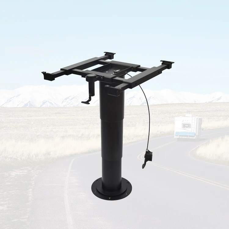 hot Camper Parts Desk Leg for Support 360 Degree Rotating up and Down Kitchen Table Leg for Motorhome