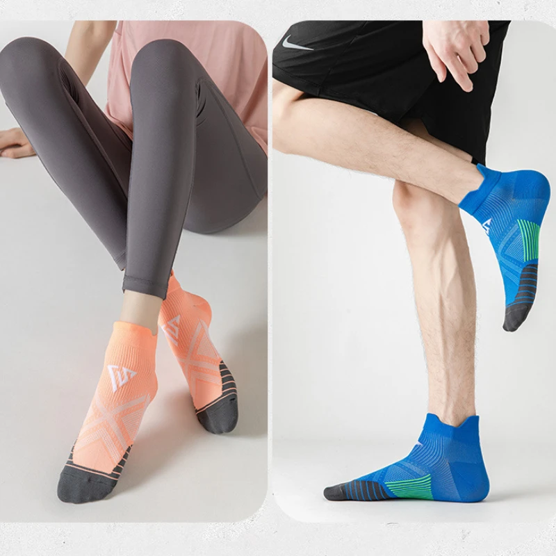 Sportsokken voor heren Dames Ademend Hardlopen Professionele fitness Compressiesokken Marathon Sneldrogende sokken Elastische schoenen
