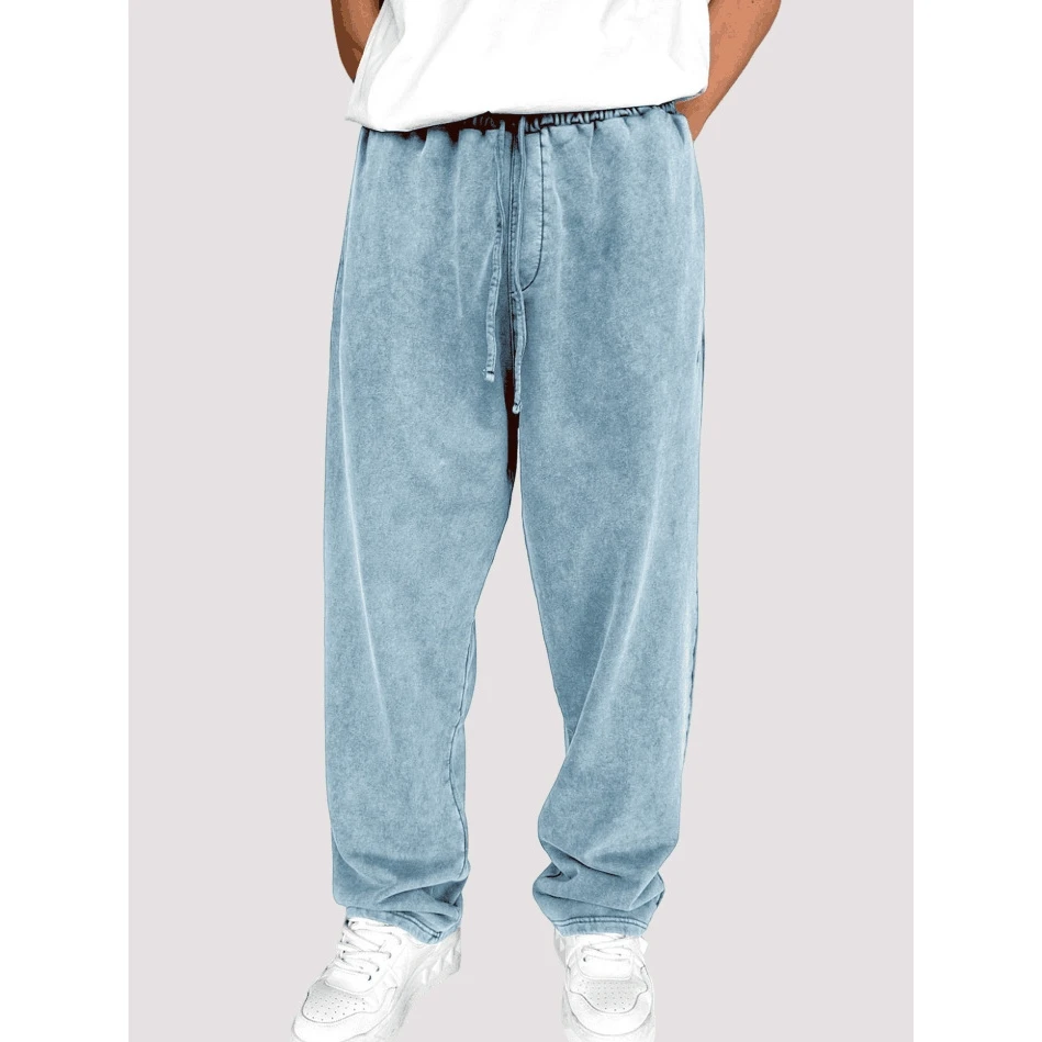 

Осень-зима, новые мужские вязаные спортивные повседневные брюки, дышащие, износостойкие, впитывающие пот, прямые брюки...