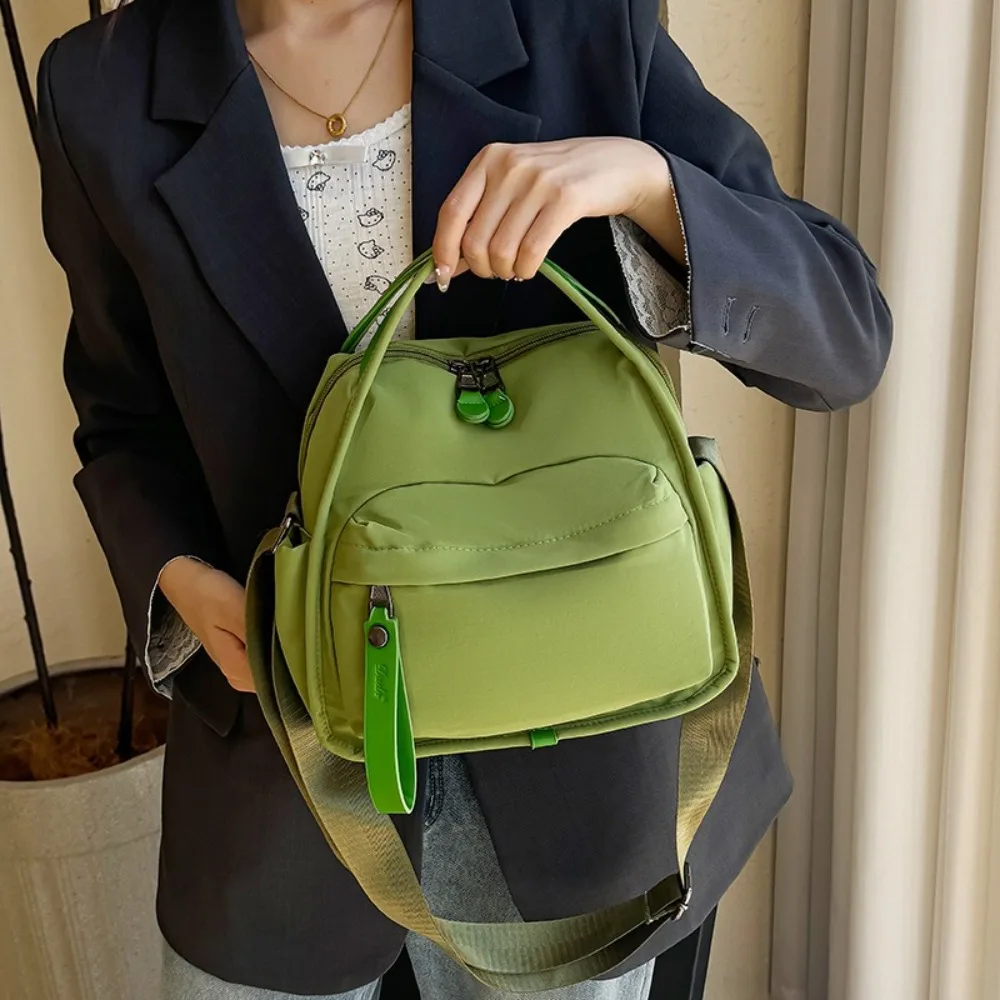 

Waterproof Women Crossbody Bag Solid Color Large Capacity Single Shoulder Bag Hand-held Lightweight Commuting Bag Travel