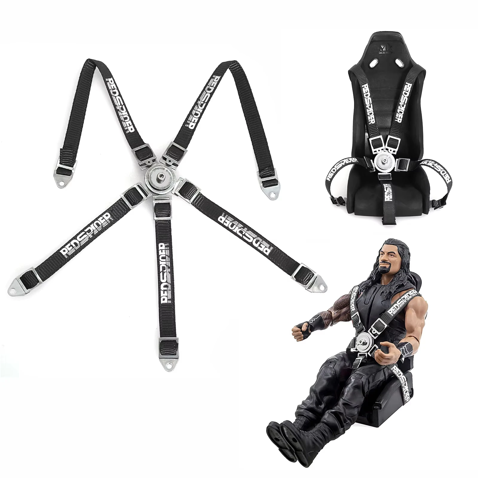 1Pc Simulated Driver Seat Belt (No Seat) for 1/10 RC Crawler Axial TRX4 TRX6 D90 D110
