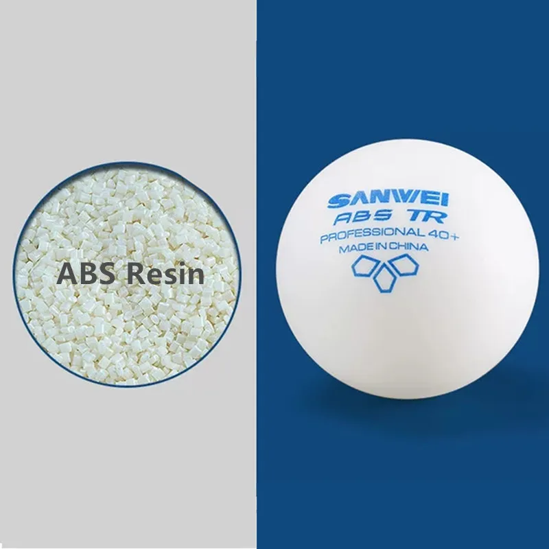 Bestseller Table Tennis Training Balls SANWEI TR40+ ABS Plastic Ping Pong Balls for Professional Club Training