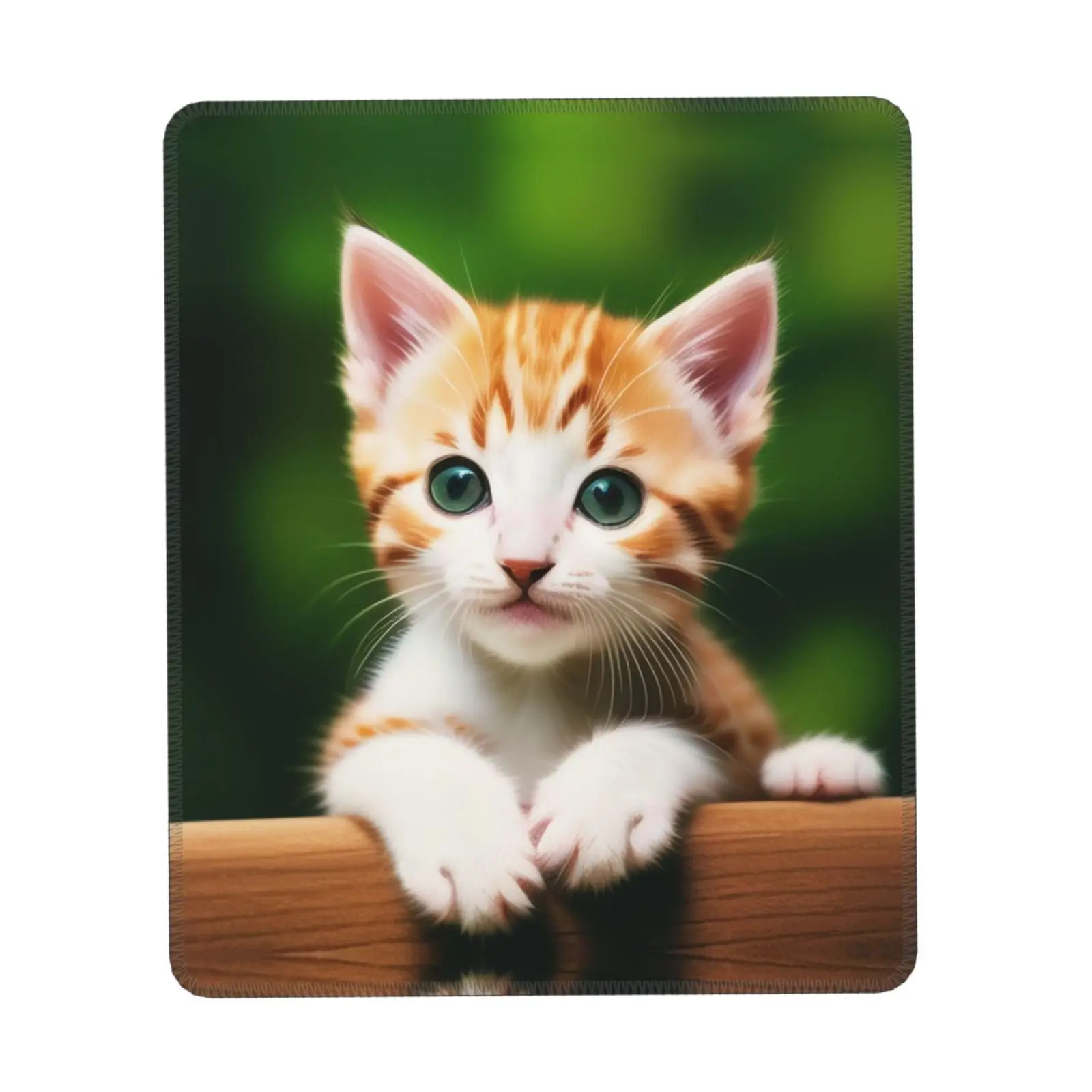 Souris de jeu d'impression de chat chaton mignon, tapis de clavier en polymères, tapis de bureau, souris de jeu, sous-marin, ordinateur, 22x18cm, haute qualité