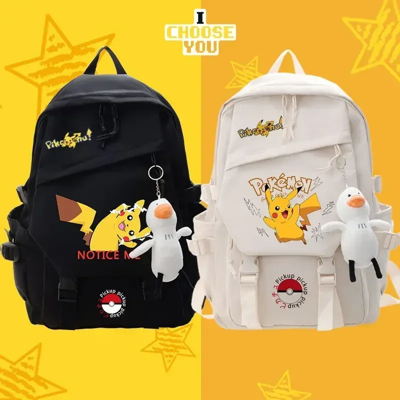 

Pikachu schoolbag student Pokémon high school large-capacity handbag cartoon cute backpack boy girl travel storage bag