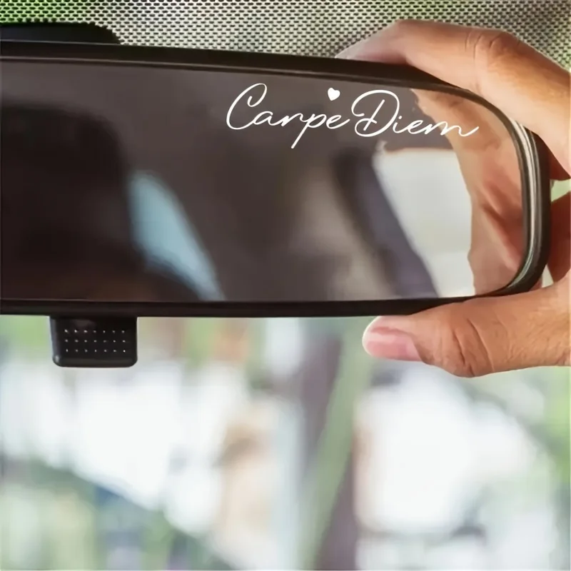 Carpe Diem Heart Sticker 1PC PVC Vinyl Decal Durable For Car Truck SUV Motorcycle Laptop Water Bottle Phone Decor