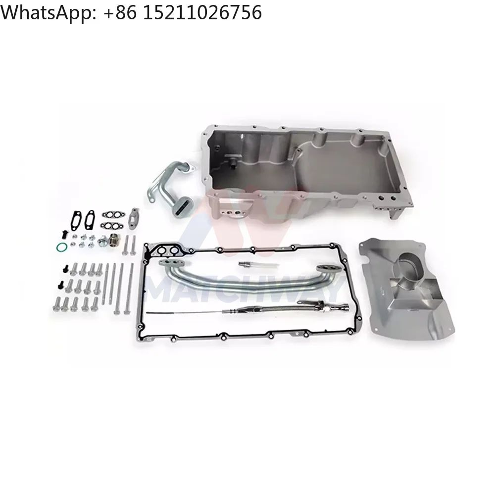 For Satin Black Polished Front Wet Sump Retro Engine Oil Pan Kit for GM LS1 LS2 LS3 LSX 4.8 5.3 5.7 6.0 6.2 1958-1987