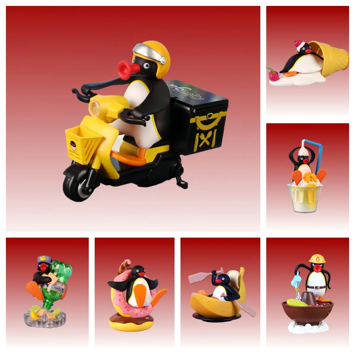 

Pingu Greedy Goose Series Blind BoxCreative Trendy Toy Figure Desktop Decoration Blind Egg Penguin Collectible Model Gift