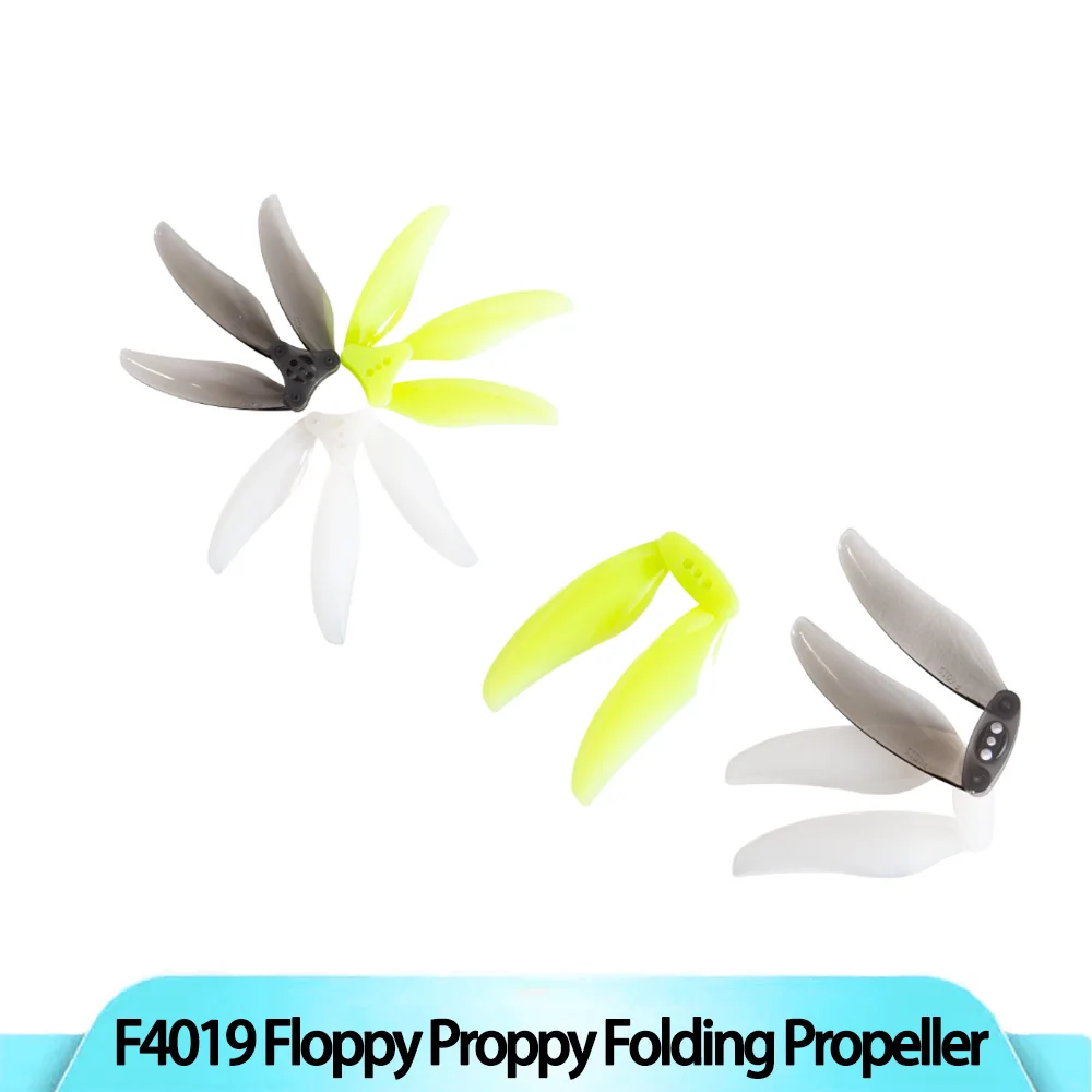 

Gemfan F4019 Floppy Proppy 2 лопасти 3 лопасти складной пропеллер 4 пары 4-дюймовых мультироторных деталей 3 отверстия CW CCW Прочный дизайн