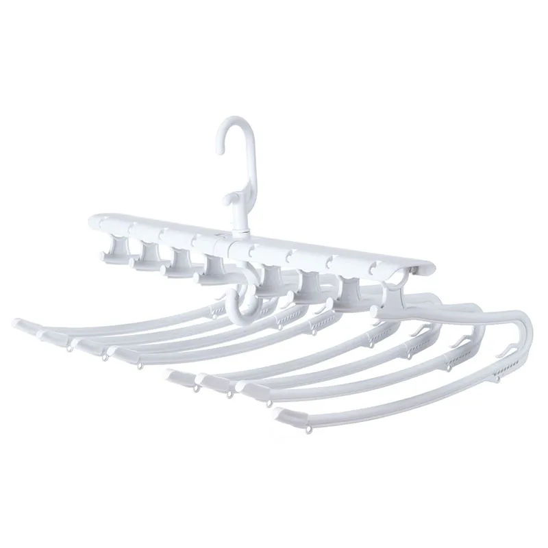 Hanger Foldable Plastic Pants Racks Trousers Hanger Clothing Storage