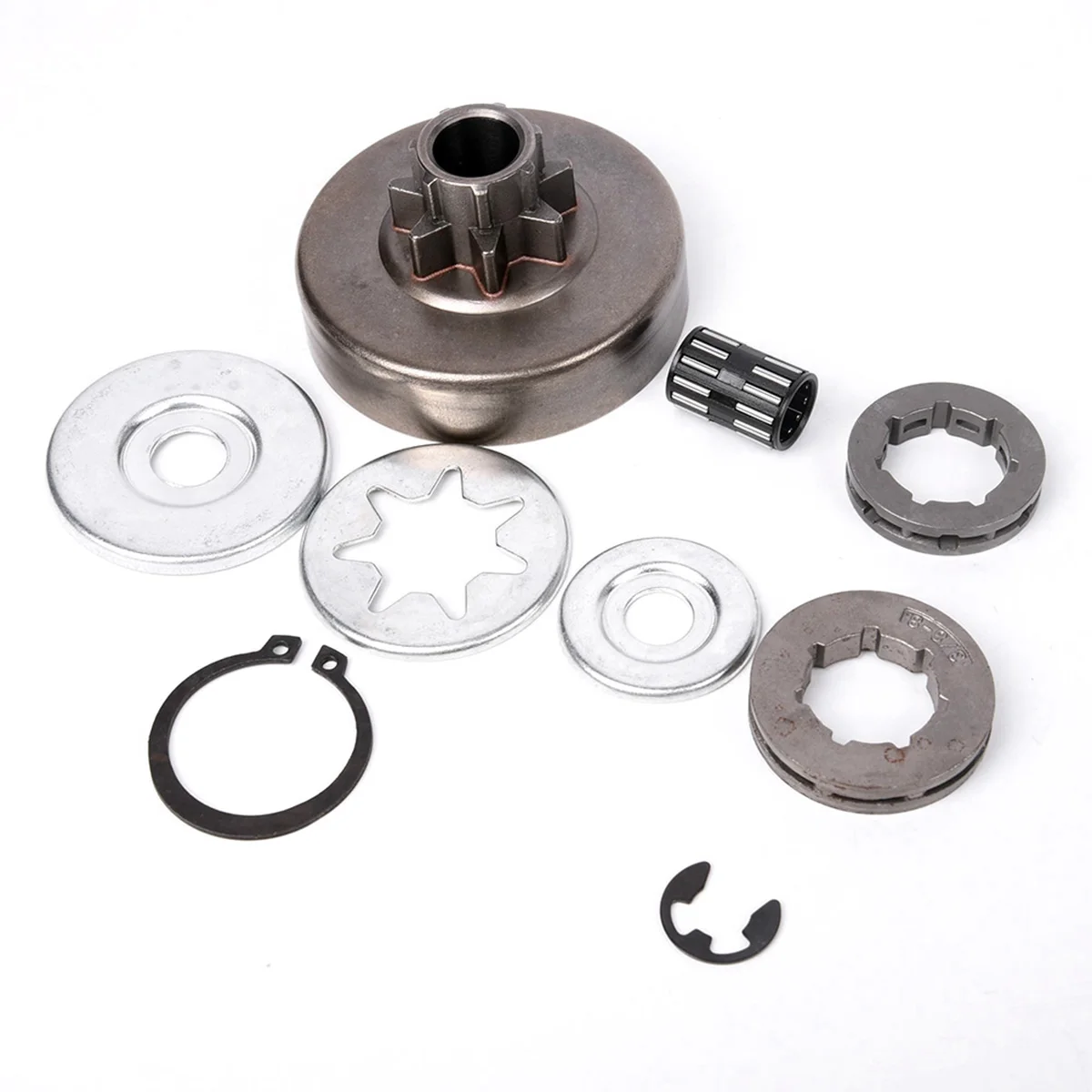 Accessories Clutch Kit Set 9pcs for chainsaw For 038 MS380 MS381 Part Repair Replacement Sprocket rim Equipment