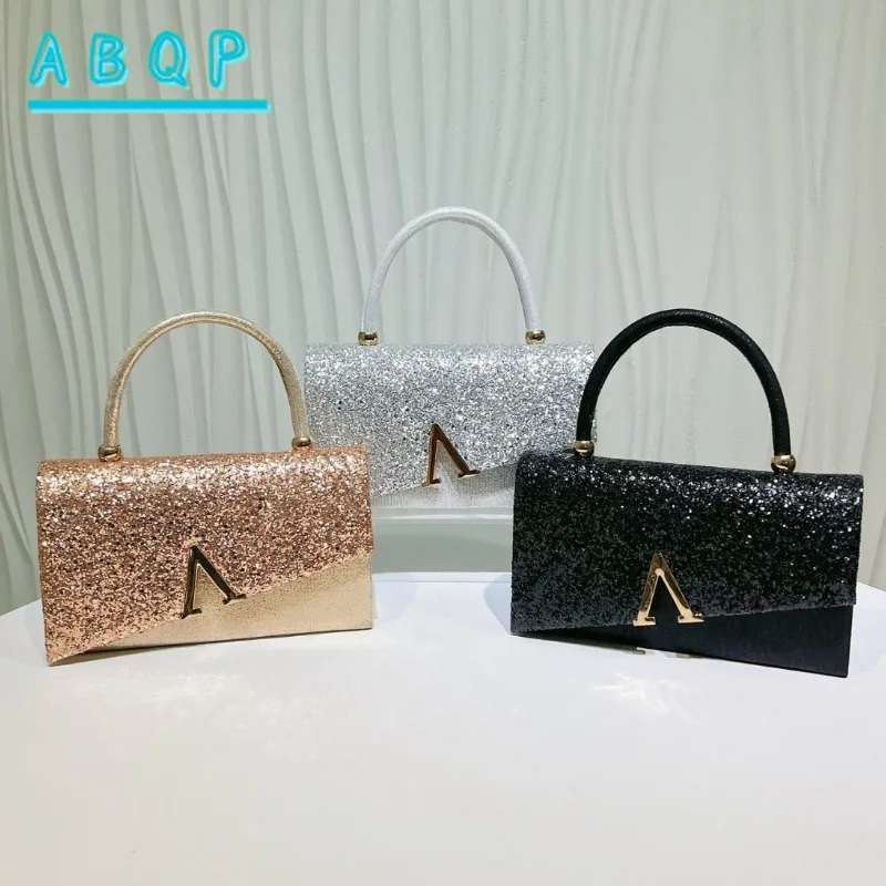 

New Evening Handbag Luxury Brand Sequin Dinner Party Shiny Women's Handbag Shiny Fashion Women's Shoulder Crossbody Bag