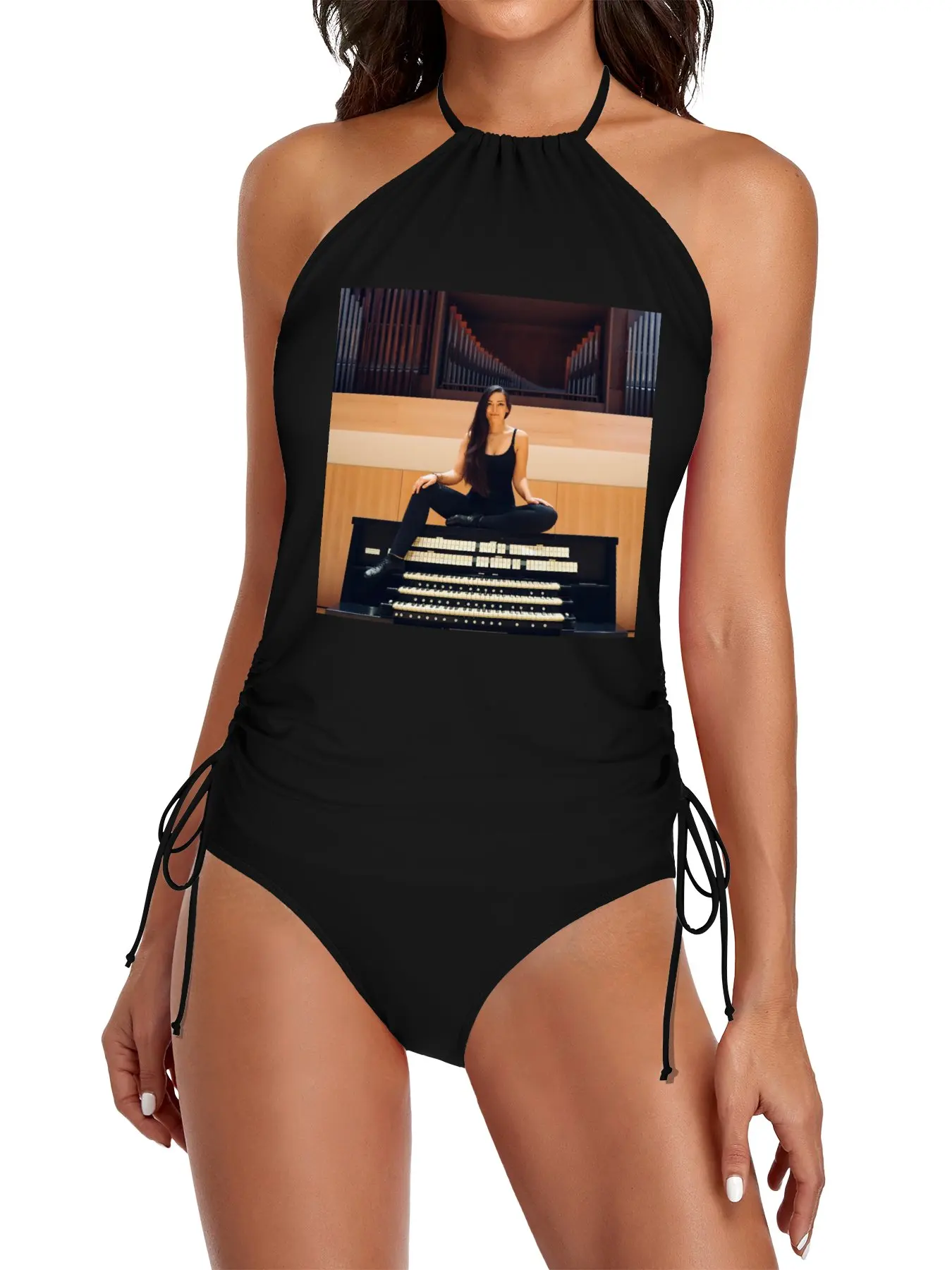

NANI, Vol. 2 Portrait by Constanze Hochwartner Split Swimsuit Set beach outfit woman black bikini Woman swimsuit