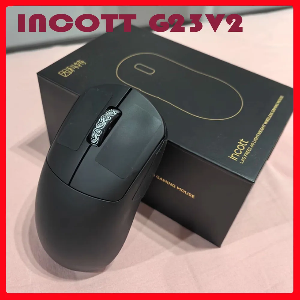 

Incott G23V2 Gamer Mouse Wireless Tri Mode PAW3395 V2SC Ergonomic Lightweight Original E-sports Mouse Gift
