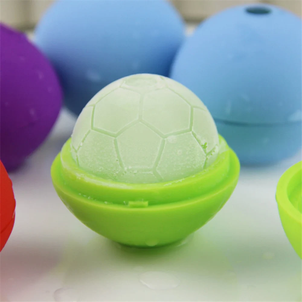 1PC Silicone Round Ice Cube Mold Wars Death Star Football Pattern Desert Sphere Mould DIY Ice Tray Ice Cream Cake Tool Ball Mold