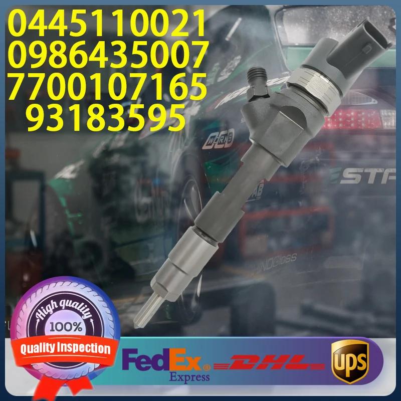 

0445110021 0445110146 0986435007 93183595 7700107165 Common Rail Injector For Opel Renault Vauxall 1.9 CDI Engine