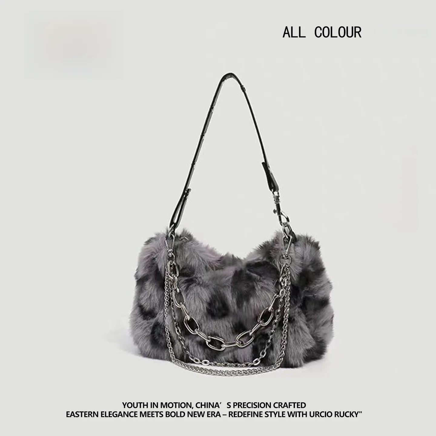 

UR2025 Autumn Winter New Plu Underarm Bag Faionable Versatile Single oulder Crossbody Women's Bag Soft Square ape