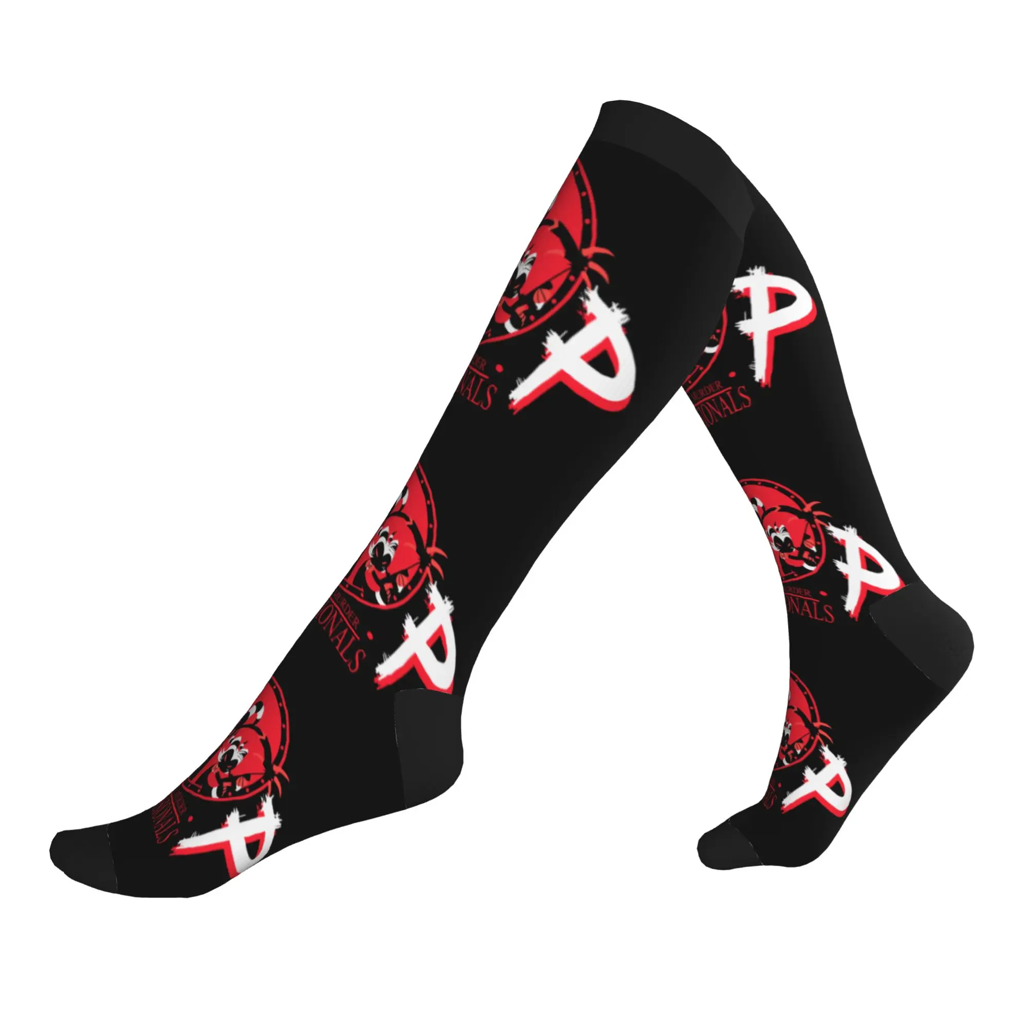 Helluva Boss Animated Musical Film Mens Sports Compression Socks Unisex Funny  Spring Summer Autumn Winter Dress Socks