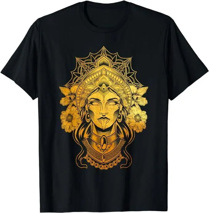 Kali Death Goddess Indian Kalika Hindu Buddhism  T-Shirt Size S-5XL Anime Graphic T-shirts for Men Clothing Women Tees High Qual