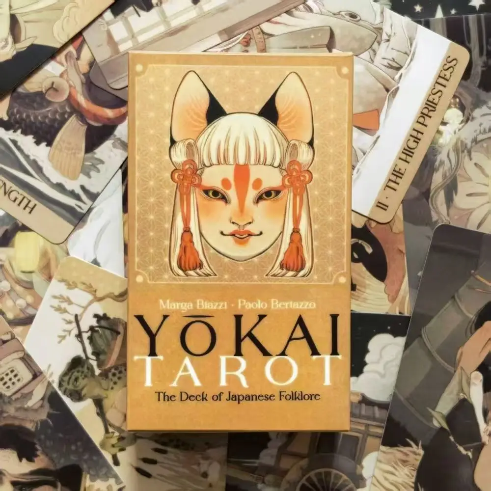 10,3 * 6 cm Yokai-Tarot-Deck, 78 Stück, Wurzeln in japanischer Folklore
