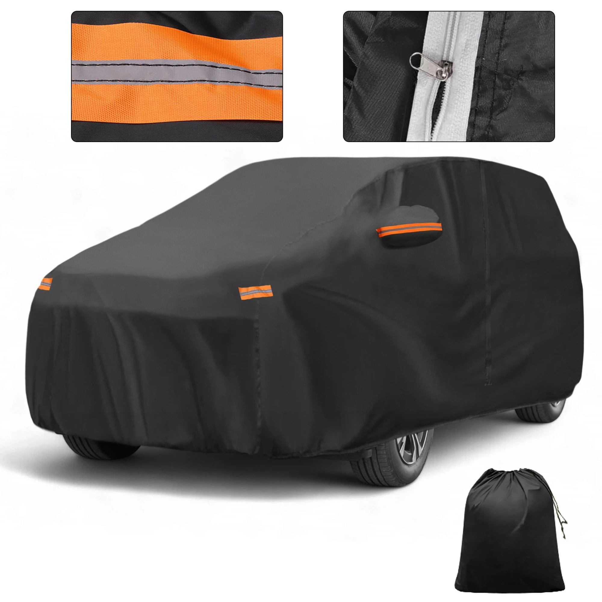 

Автомобильный чехол Motoforti, уличный водонепроницаемый чехол от солнца и дождя, защита от града с левой боковой молнией двери 210D-PU для Toyota BZ4X