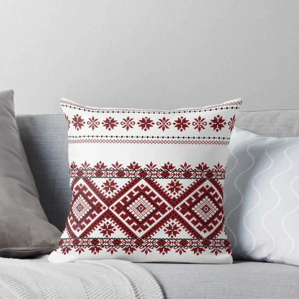 

Traditional romanian motif Throw Pillow Room decorating items Christmas Pillowcase Luxury Sofa Cushions Plaid Sofa pillow