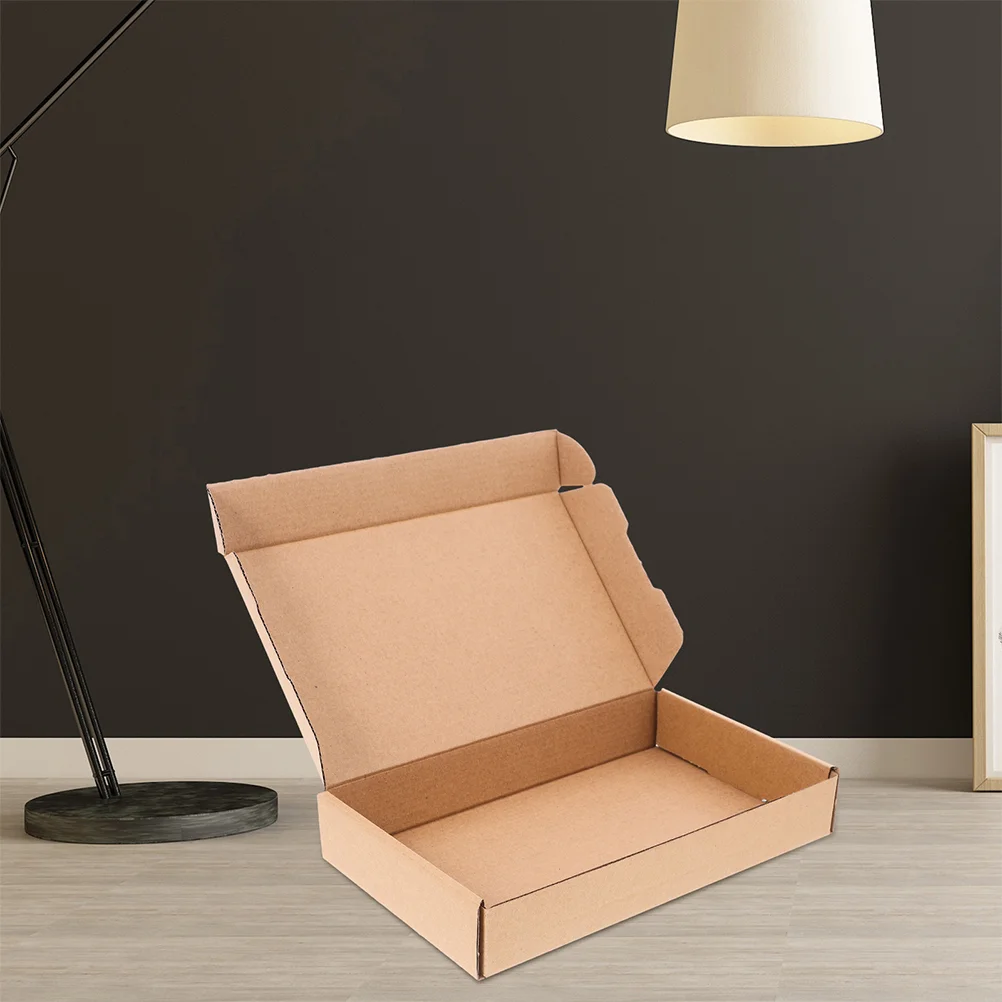 

10 Pcs Carton Kraft Paper Boxes for Shipping Corrugated Packaging Cardboard Small Business Packing