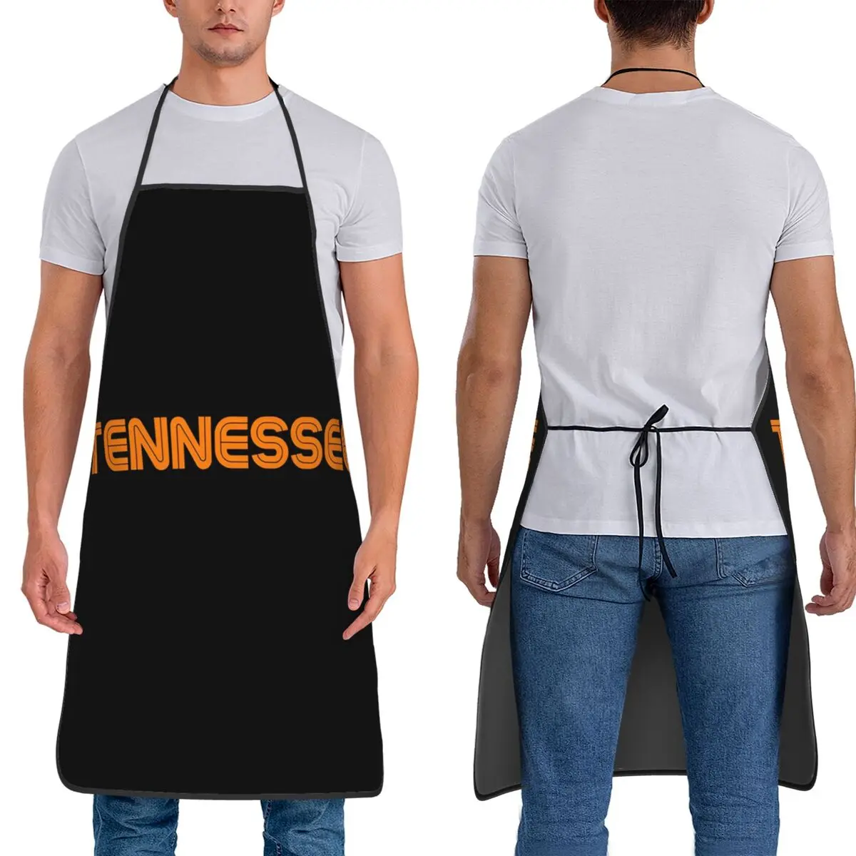 

Фартуки Tennessee Tn оранжевого цвета, фартуки для шеф-повара, приготовления пищи, выпечки, водонепроницаемый нагрудник, кухонный сарафан для чистки для женщин и мужчин, живопись