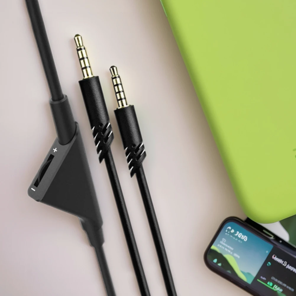 2.0M/6.5 Feet Aux Wire W/ Volume Control Audio Cable with 3.5mm Jack for PC Etc for Astro A10 A30 A40 A50 Gaming Headsets view 4