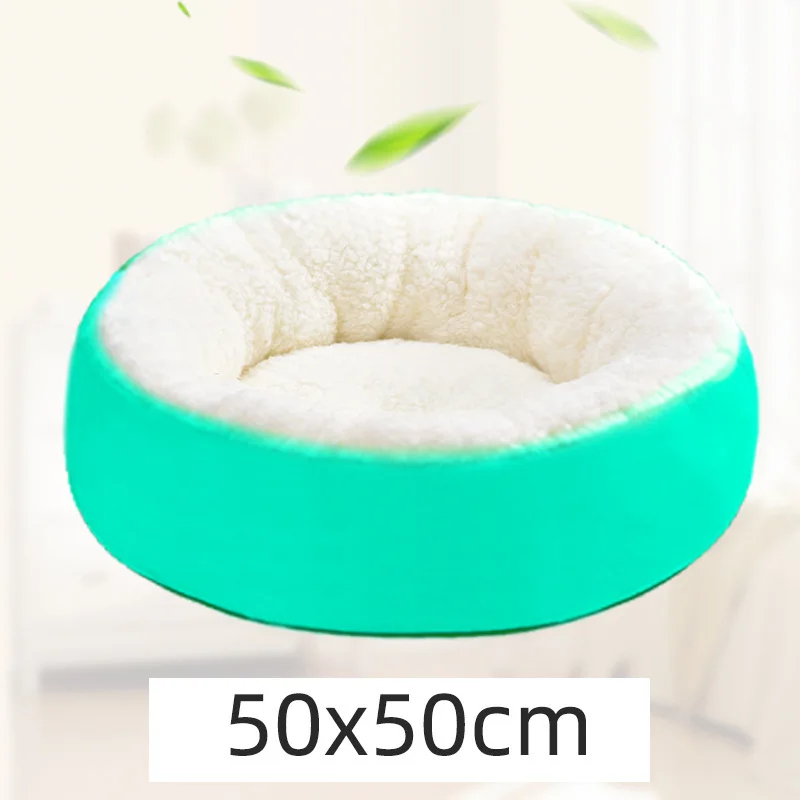 Cat Kennel Deep Sleep Dog Bed Round Plush Cat Winter Warm Bed House Soft Pet Bed For Small Dogs Cat Nest Cama Para Cachorro