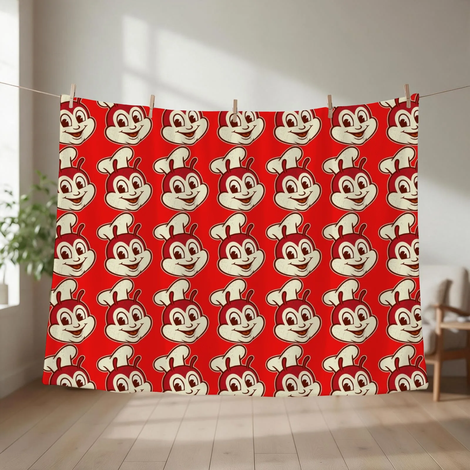 Jollibee Fast Food Throw Blanket sofa bed Luxury Designer Custom Plaid Blankets