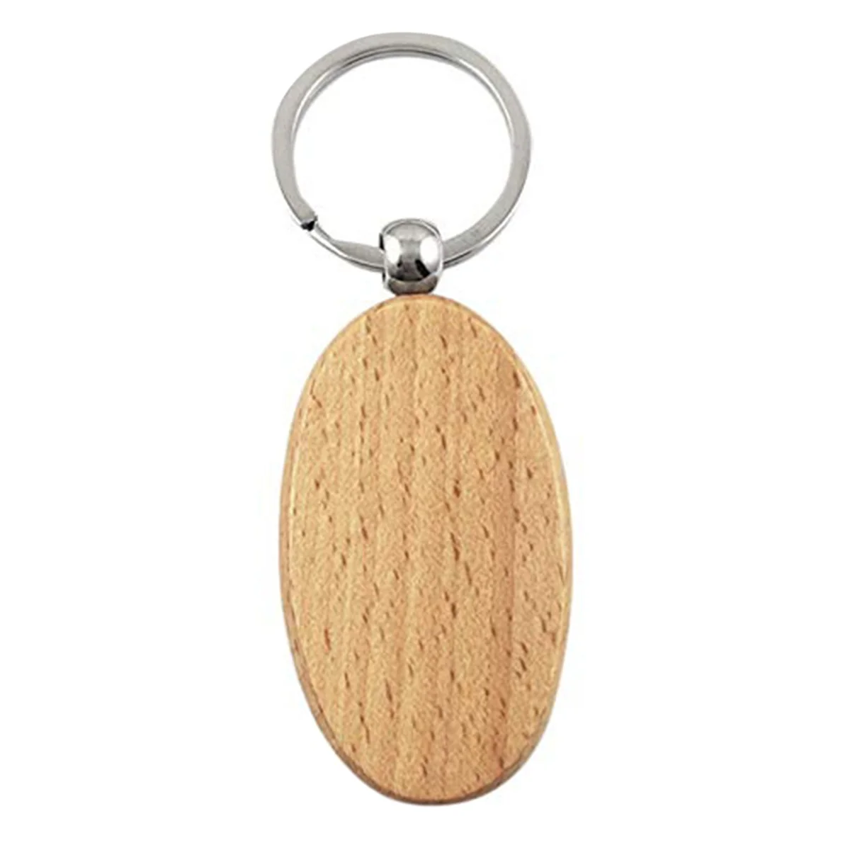 N18R 60 peças chaveiro de madeira em branco faça você mesmo chaveiros de madeira etiquetas presentes amarelo oval