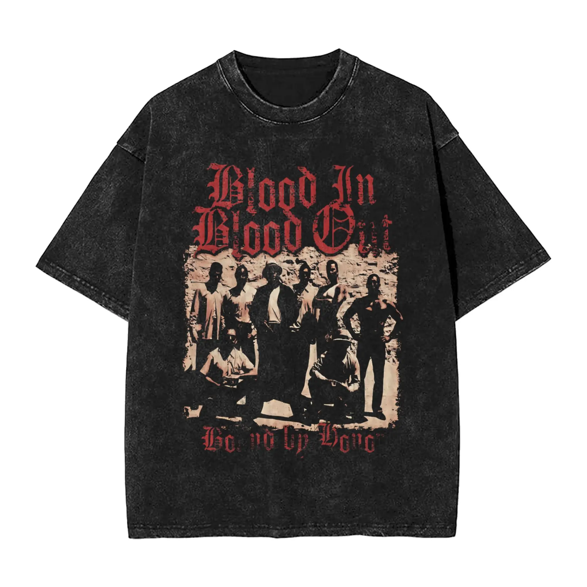 

Футболка Blood In Blood Out, летние уличные футболки, повседневные модные крутые футболки для мужчин, футболки с короткими рукавами и принтом