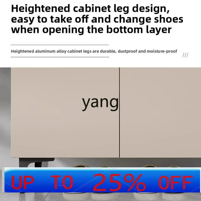 

LMM Solid Wood Shoe Cabinet for Home Use, Hallway Entryway Storage Integrated Floor-standing Wall-leaning Entryway Cabinet