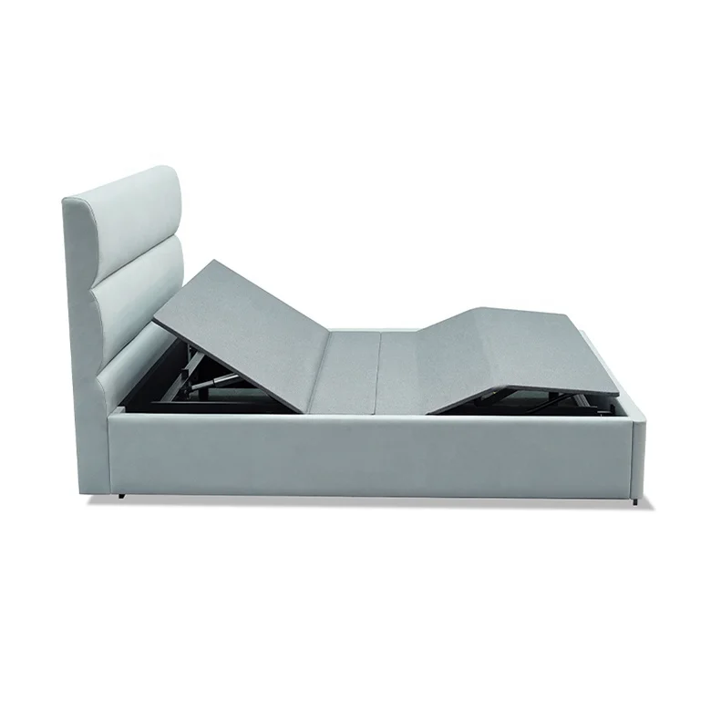 الراحة والراحة سرير فردي مزدوج XL قابل للطي من الحديد والقماش للعناية المنزلية قابل للتعديل لكبار السن