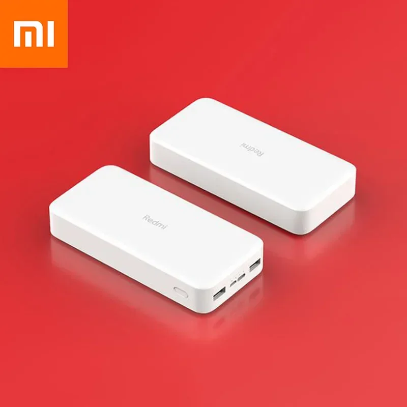 

Оригинальное быстрое зарядное устройство Xiaomi Redmi Power Bank 20000 мАч USB Type C Портативная внешняя батарея большой емкости