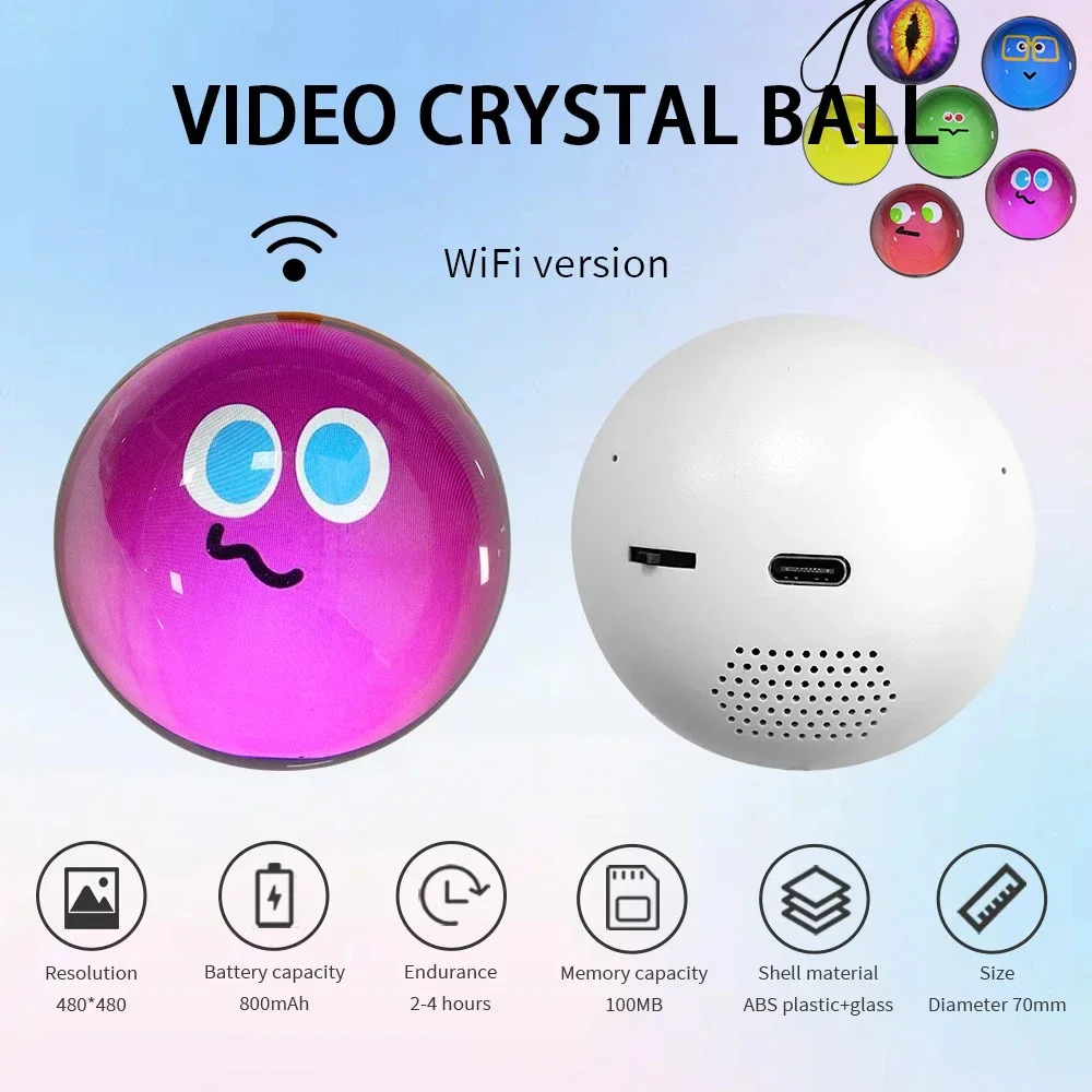 Mobile APP WIFI version can customize 3D crystal balls, audio and video electronic balls, and customize gifts  Memory sphere image 6