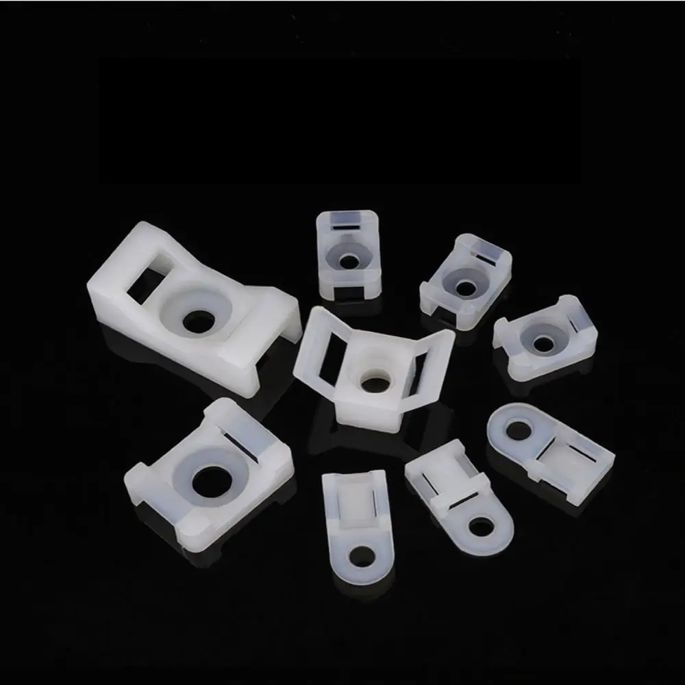 Picture 6: Plastic Cable Organizer Cable Tie Base Wire Fixing Seat Cable Tie Mounts Holder Cable Clamp Cable Tie Bracket Fixed Buckle Seat