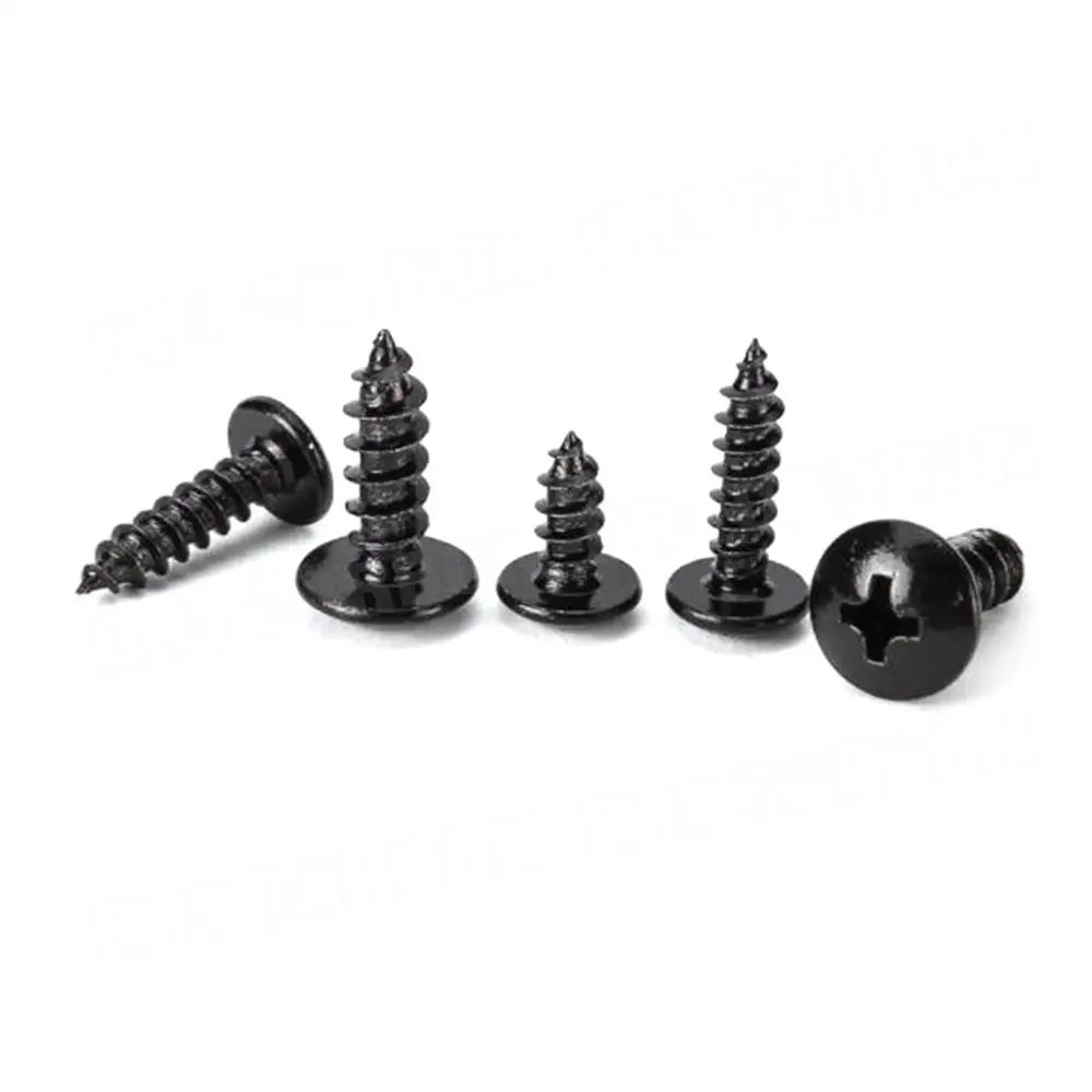 10Pcs For Universal Car Bumper lip Spoiler Installation Screws Mushroom Carbon Steel Phillips Head Self-tapping Screws M4 M5