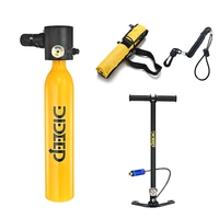 DIDEEP 0.5L OEM Custom Higher Quality Scuba Mini Oxygen Tank Diving Equipment Breathing Scuba Diving Air Tan Oxygen Tanks Kits