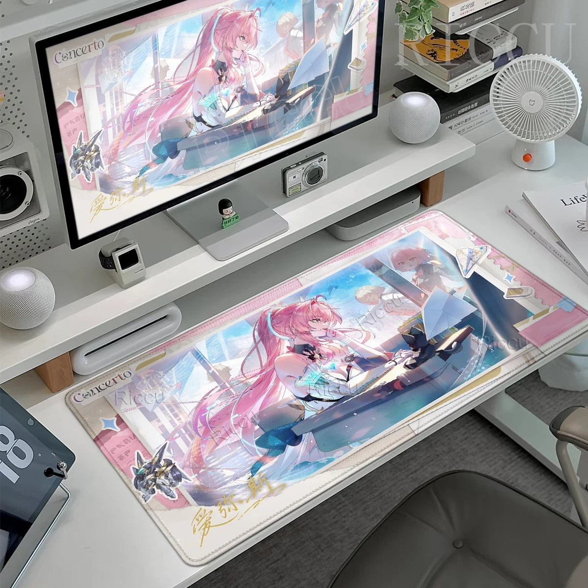 HD Printing XXL Mouse Pads Game Wuthering Waves Character Pattern Mats Computer Gaming Accessories Rubber Keyboard Non-slip Rugs