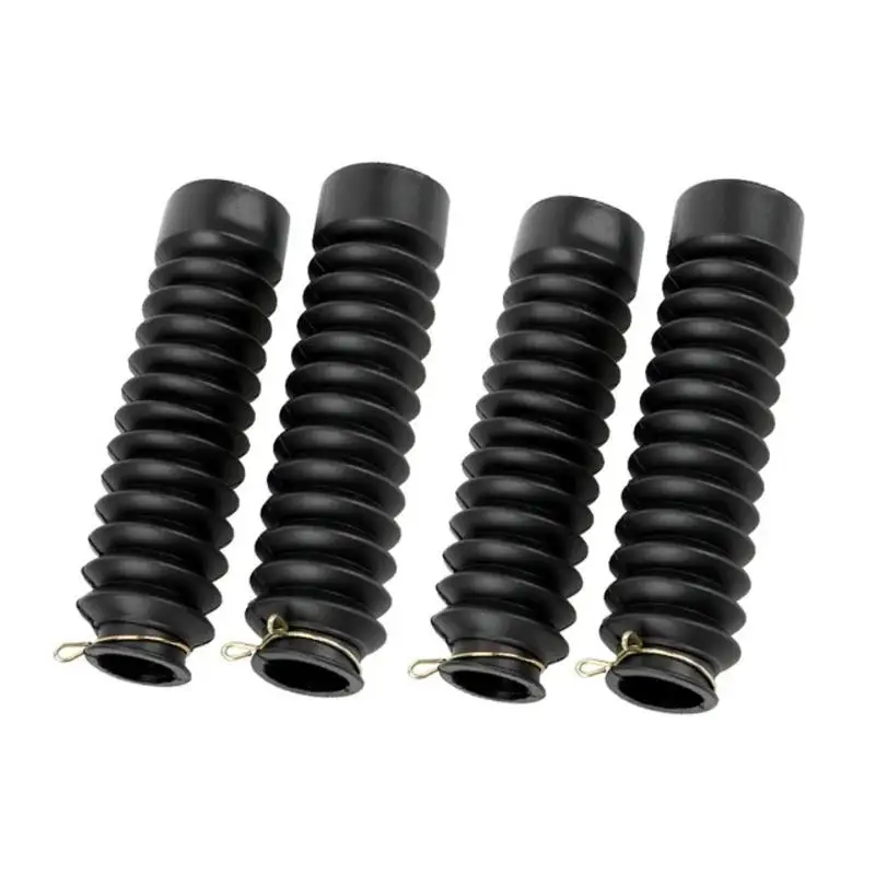 

Motorcycle Dust Proof Sleeve Protector Damping Rubber 2Pcs Front Fork Shock Absorber Dust Cover Gaiters Gators Boots Universal