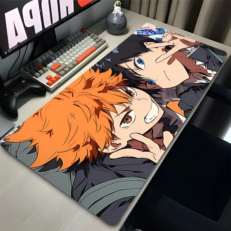 

Haikyuu Mouse Pad Non-Slip Rubber Edge locking mousepads Game play mats notebook computer Pad table mat PC carpet Mousepad XXXL