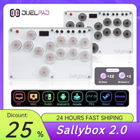 RP2040 Game Controller Sallybox v2.0 Arcade Fight Stick Mini Hitbox Buttons Style Hot SWAP Kailh BOX Switch For PC/PS4/NS/PS5