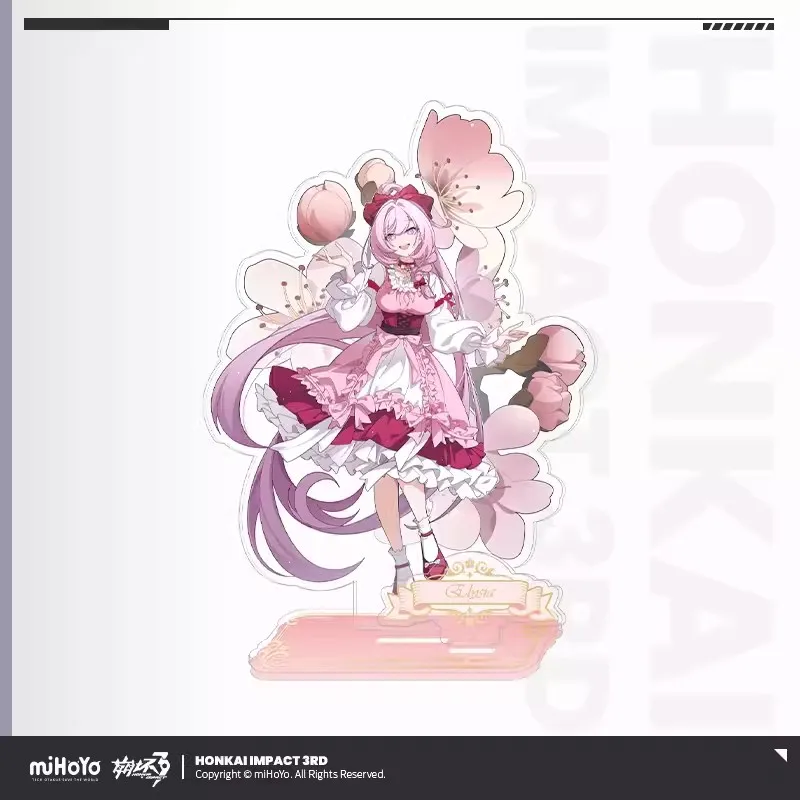 [Genuine] Game Honkai Impact 3 FLOVERING SPRING Series Acrylic Stand Elysia Cosplay 3D Accessories  FuHua Anime Cartoon DIY