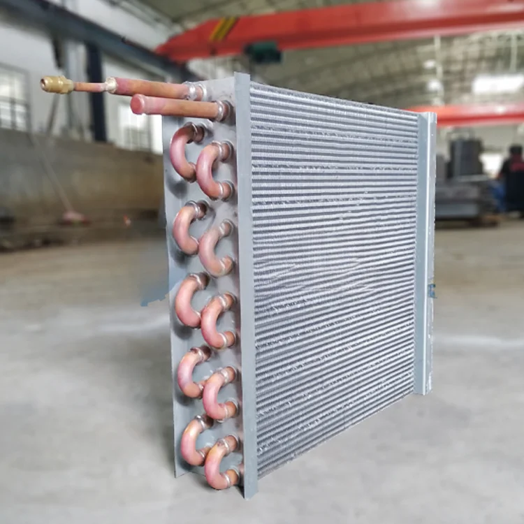 Cooled Copper Finned Tube AC Condenser Coil Evaporator Factory