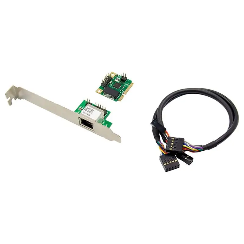 1 Piece 2.5Gb Network Card 2500Mbps Gigabit Ethernet Card Lan Adapter 1 Port RJ45 Mini Pcie Network Adapter For PC Desktop-AEF7