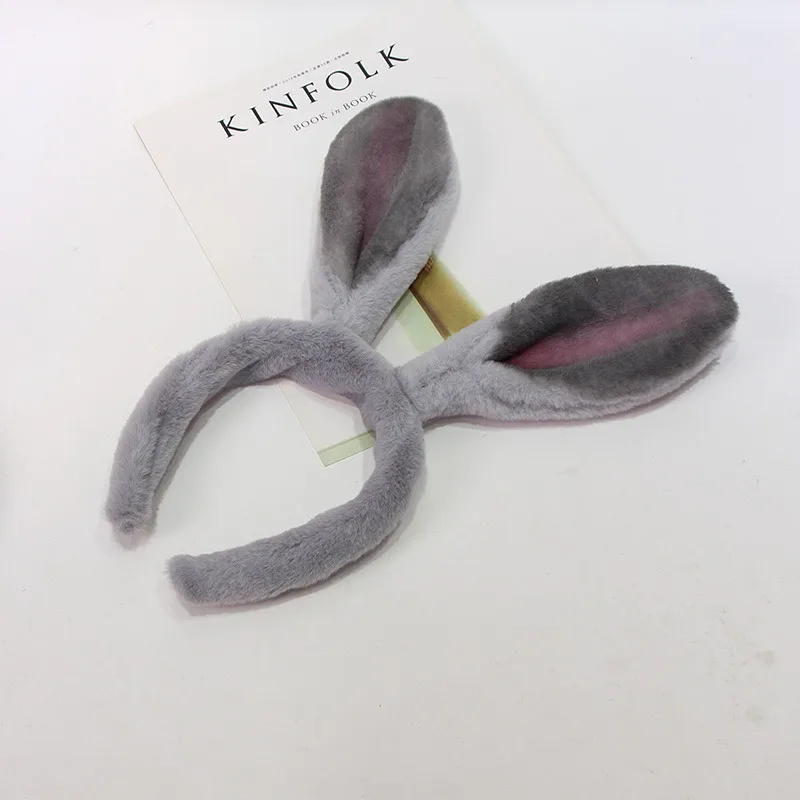 Disney Zootopia 2 Judy Rabbit Ear Hair Band Grey Long-Eared Cartoon Headband for Women Cute Cosplay Accessory
